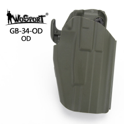 WST univerzálne púzdro GB-34 pre Compact pištole, pre pravákov - Zelená