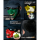 WoSporT devil/Samurai mask - Blue