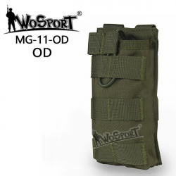 WST otevřená MOLLE sumka na zásobník AR15 / M4 – Zelená