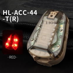 WST LADYBIRD Helmet Beacon (Red Light) – Tan
