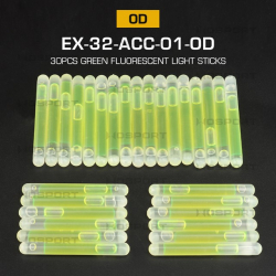 WST chemické světlo MINI Lightstick 40 mm, 30 ks – Zelená