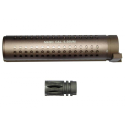 Rychloupínací tlumič 175 x 38 mm - pískový