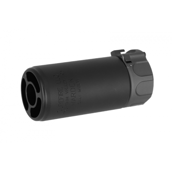 WARDEN BLAST DUMMY QD SILENCER CCW - BK (FULL MARKING)