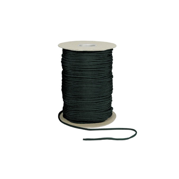 Nylon Paracord cord on reel 100 cm x 4 mm, Black