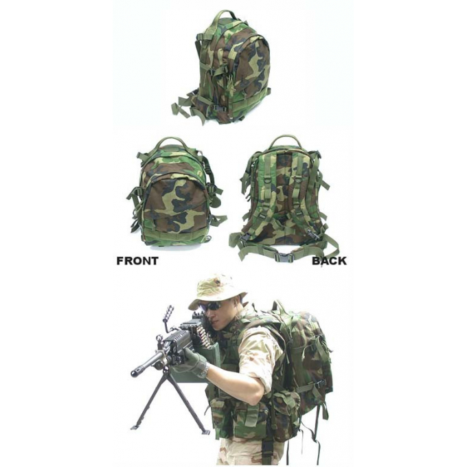 Batoh 3-Day Assault Pack, woodland