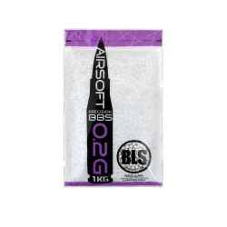 BLS PRECISION Airsoft Pellets 0.20g, 5000 BBs (Bag) - White
