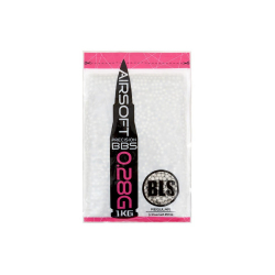 BLS airsoftové guličky PRECISION 0,28g, 3500 BBs (vrecko) - Biela