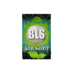 BLS airsoftové guličky BIO 0,23g, 4300 BBs (vrecko) - Biela