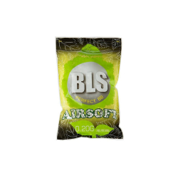 BLS BIO Airsoft Pellets 0.20g, 5000 BBs (Bag) - White
