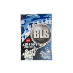 BLS airsoftové kuličky BIO UH 0,36g, 1000 BBs (sáček) - Bílá