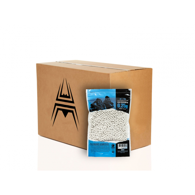 High Precision Made - 0,25g BB Pellets (4000 rounds, BOX 15PCS)
