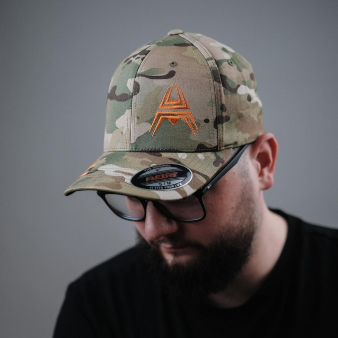 FLEXFIT Cap ANAREUS Spider logo orange - Multicam®