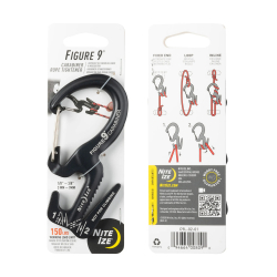 FIGURE 9® CARABINER ROPE TIGHTENER in metal color - large L