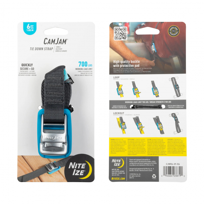 Nite Ize Upínací systém CAMJAM® TIE DOWN STRAPS 6ft