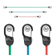Gumicuk s uzamykací karabinou Nite Ize Slide Lock Carabiner Bunge, červený