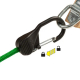 Gumicuk s uzamykací karabinou Nite Ize Slide Lock Carabiner Bunge, červený
