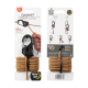 CamJam XT Aluminium Cord Tightener Upínací hliníková karabina + 5m paracord, černá - střední
