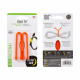 GEAR TIE® REUSABLE RUBBER TWIST TIE™ (2pcs), Orange - length 6"