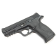 MP9 Big Bird, černá - žebrovaná, celokov - blowback
