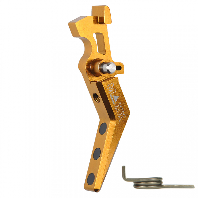 Hliníková CNC SPEED spoušť pro M4/M16 - TYPE A, žlutá