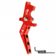 CNC Aluminum Advanced Trigger (Style A) (Red) for M16 AEG Series