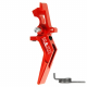 CNC Aluminum Advanced Trigger (Style A) (Red) for M16 AEG Series
