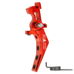 CNC Aluminum Advanced Trigger (Style B) (Red) for M16 AEG Series
