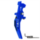 CNC Aluminum Advanced Trigger (Style C) (Blue) for M16 AEG Series