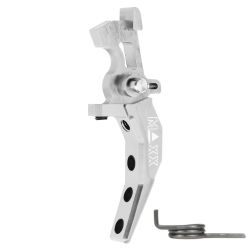 Hliníková CNC Advanced spoušť pro M4/M16 - TYPE C, stříbrná