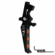Hliníková CNC Advanced spoušť pro M4/M16 - TYPE E, černá