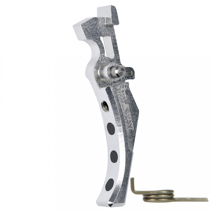 CNC Aluminum Advanced Speed Trigger (Style D) (Silver) for M16 AEG Series