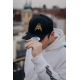Retro Trucker Cap ANAREUS Spider logo yellow - Multicam BLACK®