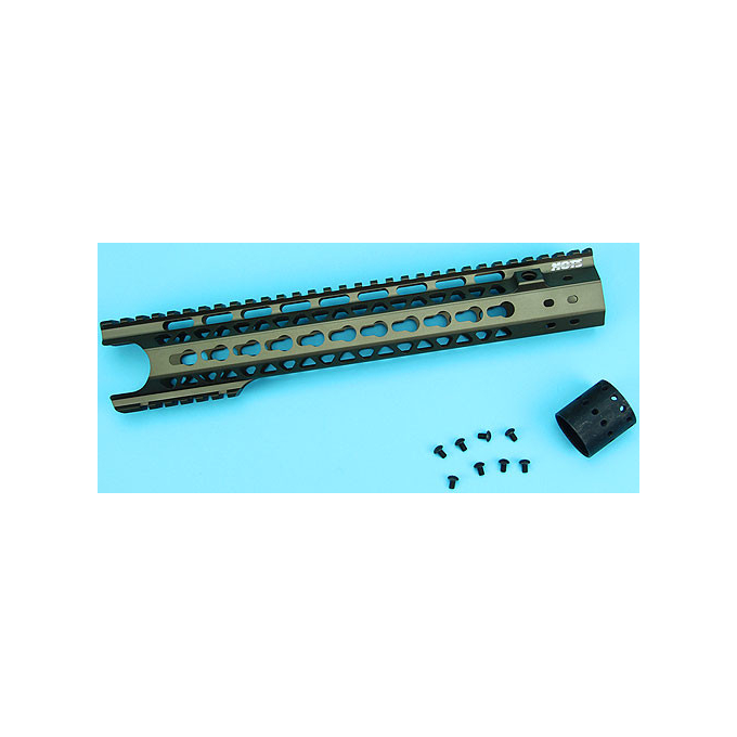 Předpažbí CNC MOTS 12,5" Keymod - pískové