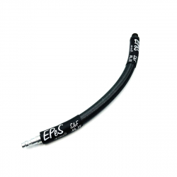 IGL Hadice HPA - QD samec + 1/8NPT - 20cm s opletem -  ocelová šedá