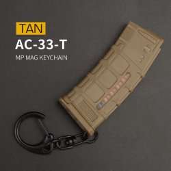 WST PMAG Magazine Pendant / Charm with Carabiner – Tan