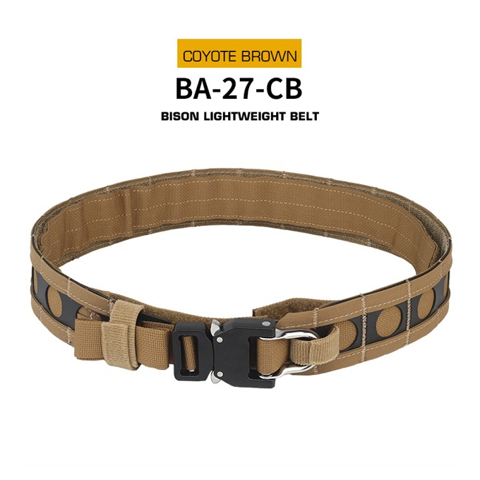 Lehký střelecký opasek BISON s Molle vazbou - coyote