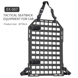 Taktický panel pro příslušenství na sedačku auta