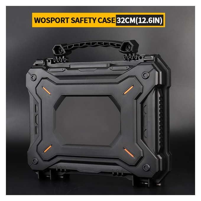 WST Pistol Transport Case (PnP), 32 × 25 × 8 cm – Black