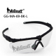 WST Shooting Glasses MA-69, Clear Visor – Black