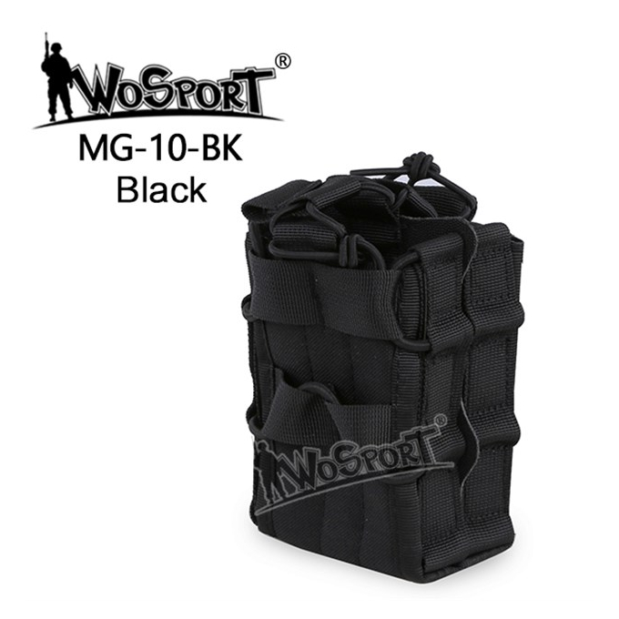 WST MOLLE sumka DOUBLE BAG na 2 puškové zásobníky – Černá