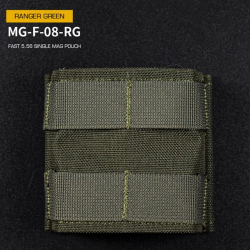 FAST type Single MOLLE sumka na 5.56 zásobníky M4/M16 - Ranger Green