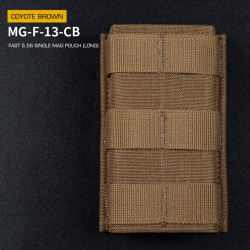 FAST type Single MOLLE sumka na 5.56 zásobníky M4/M16, dlouhá - coyote