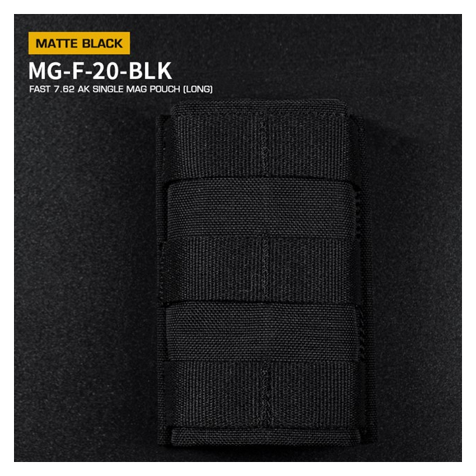 WST MOLLE sumka FAST na zásobník 7.62 (AK), dlouhá – Černá
