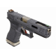 R18C (G002WET-5) Gen4 T5, metal slide, silver barrel, GBB, black
