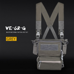 Taktický Chest rig D3TMVS - Tmavě šedý