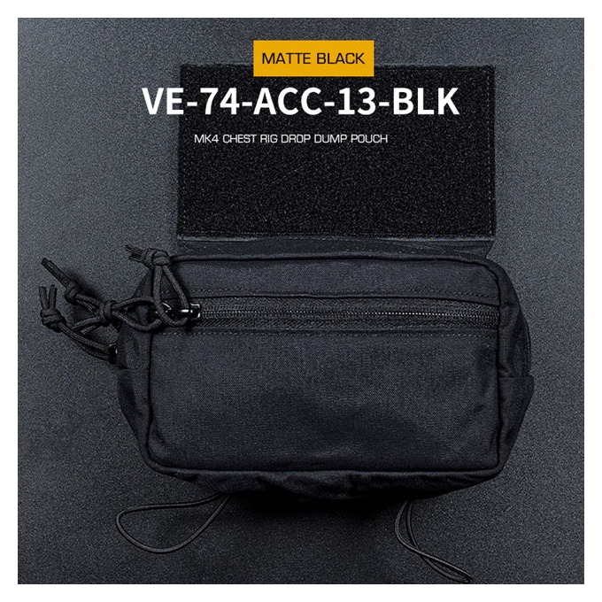 MK4 Chest Rig Drop Dump Pouch - Black