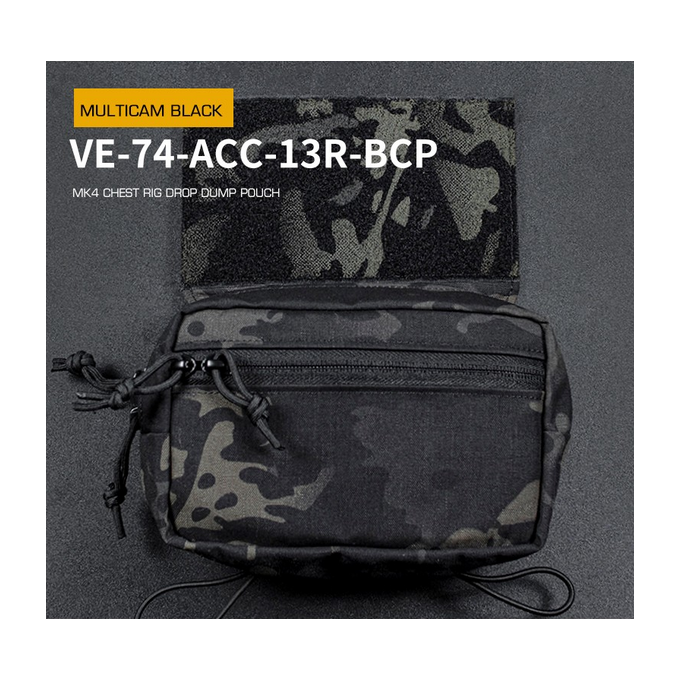 MK4 Chest Rig Drop Dump Pouch - MC Black