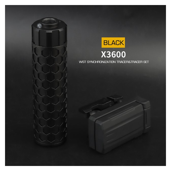 Nasvětlovací tlumič X3600 + chrono - černý