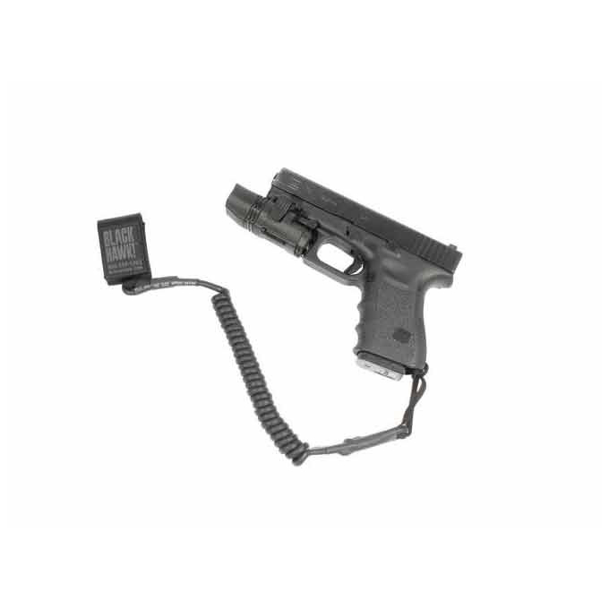 Pojistné lanko BlackHawk Tactical Pistol Lanyard-Coil