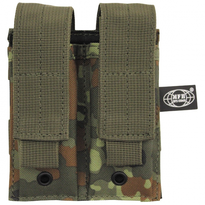 Sumka MOLLE dvojitá na pistolové zásobníky - Flecktarn